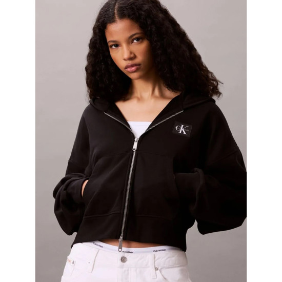 Calvin Klein Γυναικεία ζακέτα Terry Cotton Sweatshirt